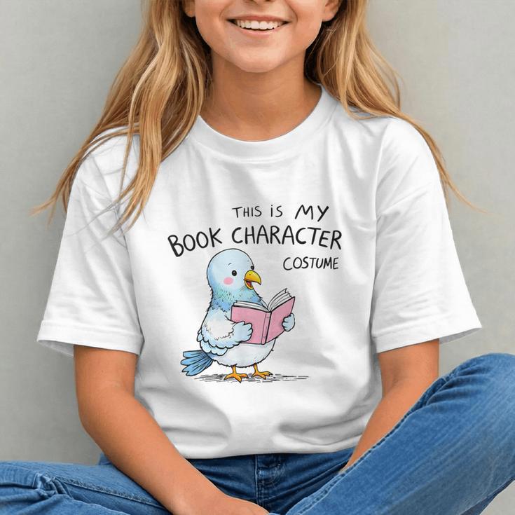 This Is My Book Character Costume I Pigeon Reading Tee Graphic Youth