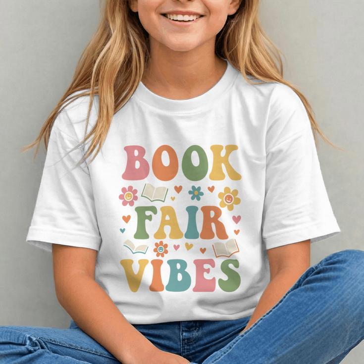 Book Fair Vibes Groovy Retro School Reading Nostalgic Graphic Youth