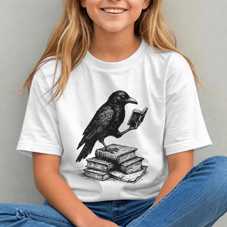 Book Raven Vintage Dark Academia Literature Reading Graphic Youth
