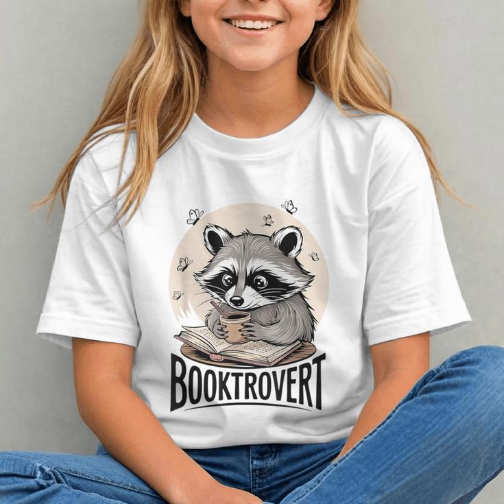 Booktrovert Raccoon Reading And Coffee For Book Lover Graphic Youth Booktrovert Raccoon Reading And Coffee For Book Lover Graphic Youth