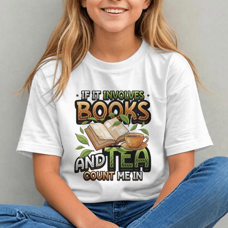 Bookworm If It Involves Books And Tea Lover Reading Premium Tri-Blend Graphic Youth