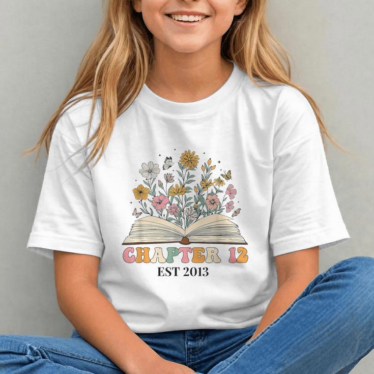 Chapter 12 Years Old 12th Birthday Wildflower Book Lover Graphic Youth Chapter 12 Years Old 12th Birthday Wildflower Book Lover Graphic Youth