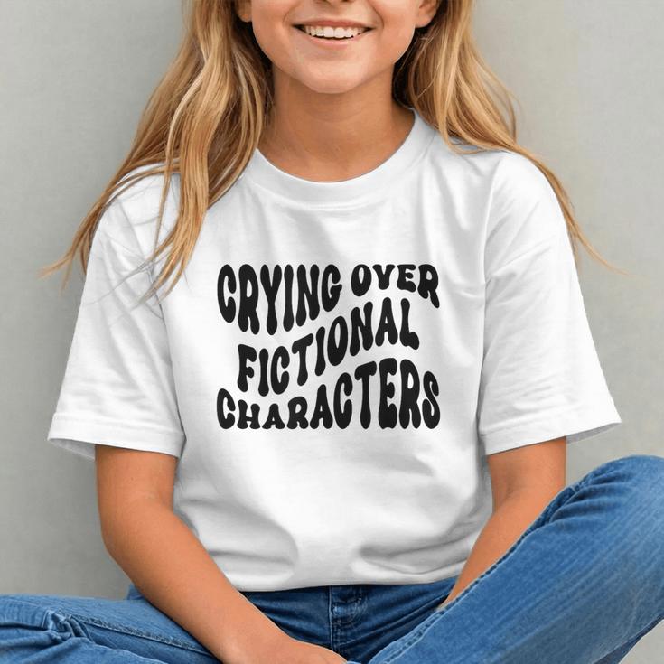 Crying Over Fictional Characters Book Lovers Graphic Youth