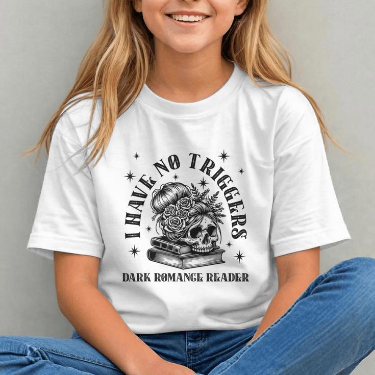 Dark Romance Merch Spicy Book Lover No Triggers Warning Graphic Youth Dark Romance Merch Spicy Book Lover No Triggers Warning Graphic Youth