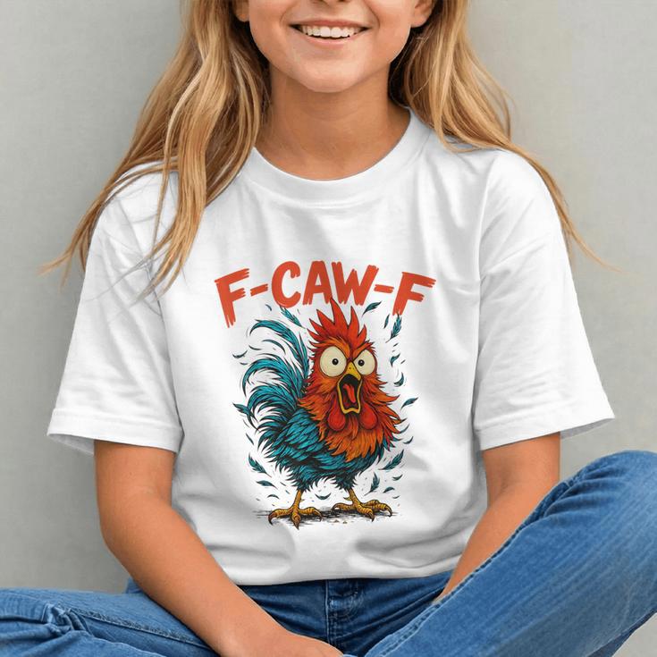 F-Caw-F Rooster F Awk F Chicken Coffee Romance Books Lover Graphic Youth
