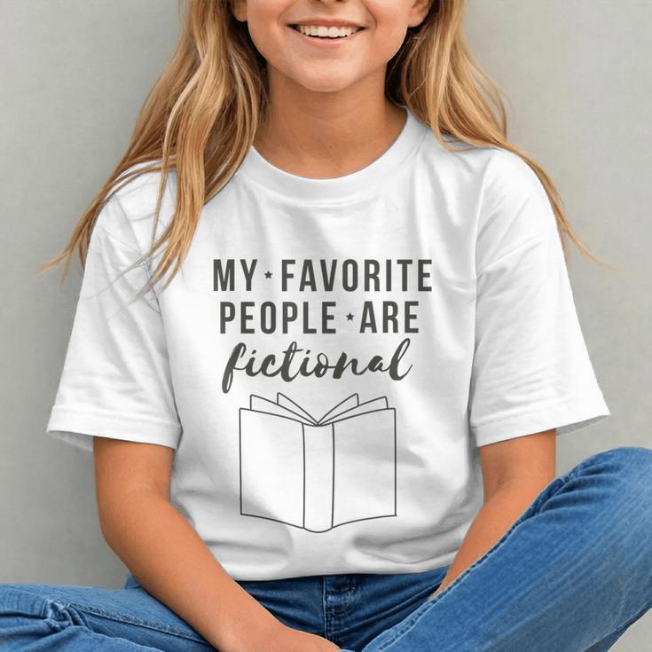 My Favorite People Are Fictional Book Reader Lover Graphic Youth