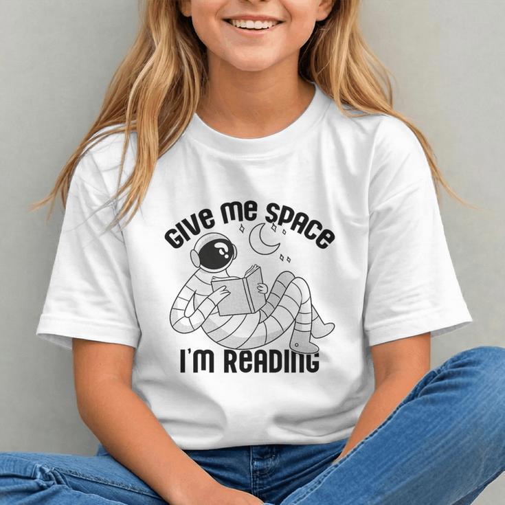 GIVE ME Space I'm Reading Kids Astronaut Book Reader Meme Premium Tri-Blend Graphic Youth