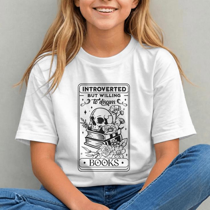Introverted BUT Willing To Discuss Books Book Lover Graphic Youth