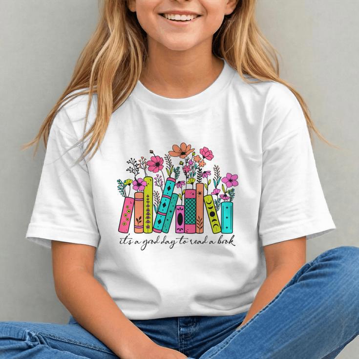 It's A Good Day To Read A Book Floral Book Lovers Librarian Graphic Youth It's A Good Day To Read A Book Floral Book Lovers Librarian Graphic Youth