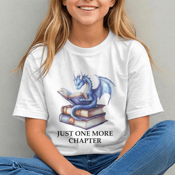 Just One More Chapter Book Dragon Reading Book Lover Bookish Graphic Youth