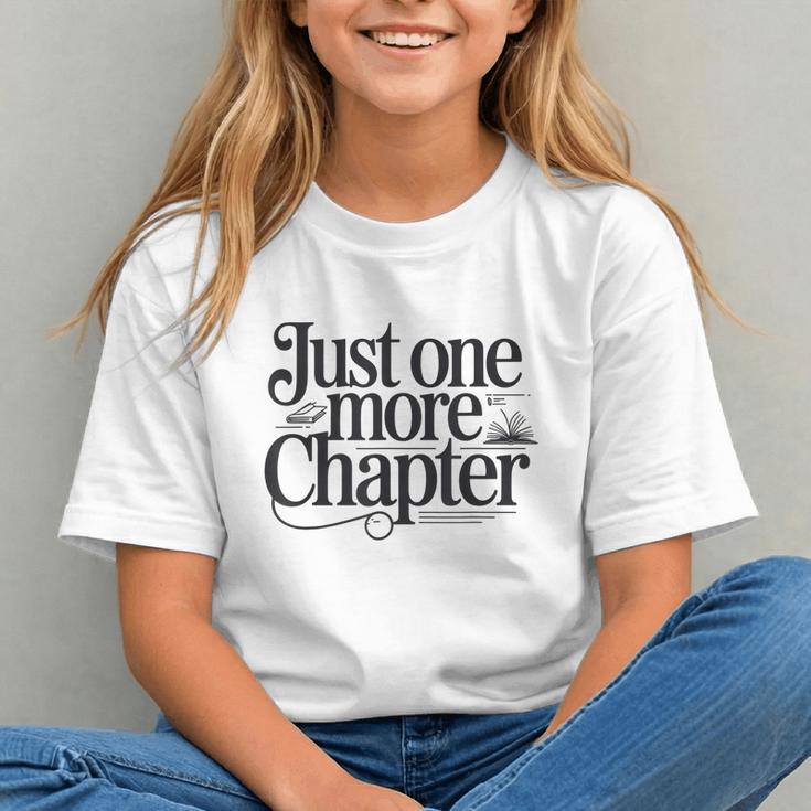 Just One More Chapter Book Lover Quote Reading Graphic Youth