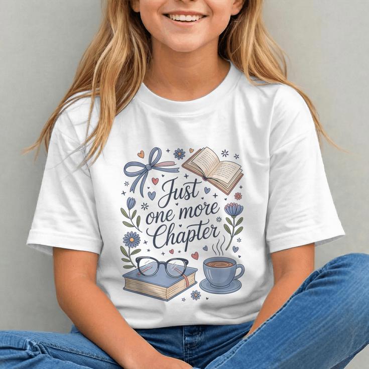 Just One More Chapter Book Lover Reading Quote Graphic Youth