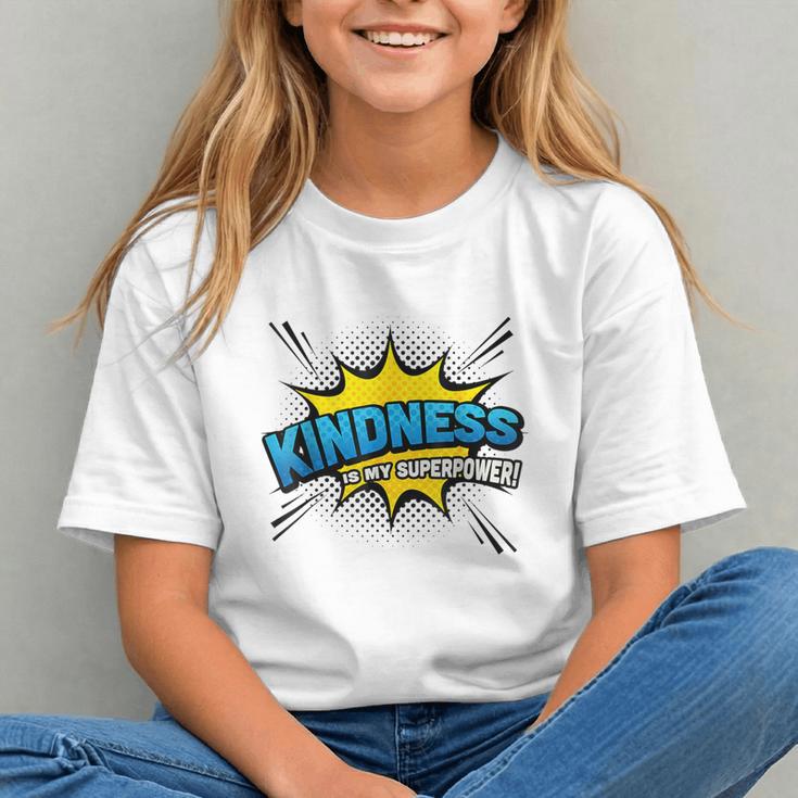 Kindness Is My Superpower Retro Comic Book T-Shirt Graphic Youth