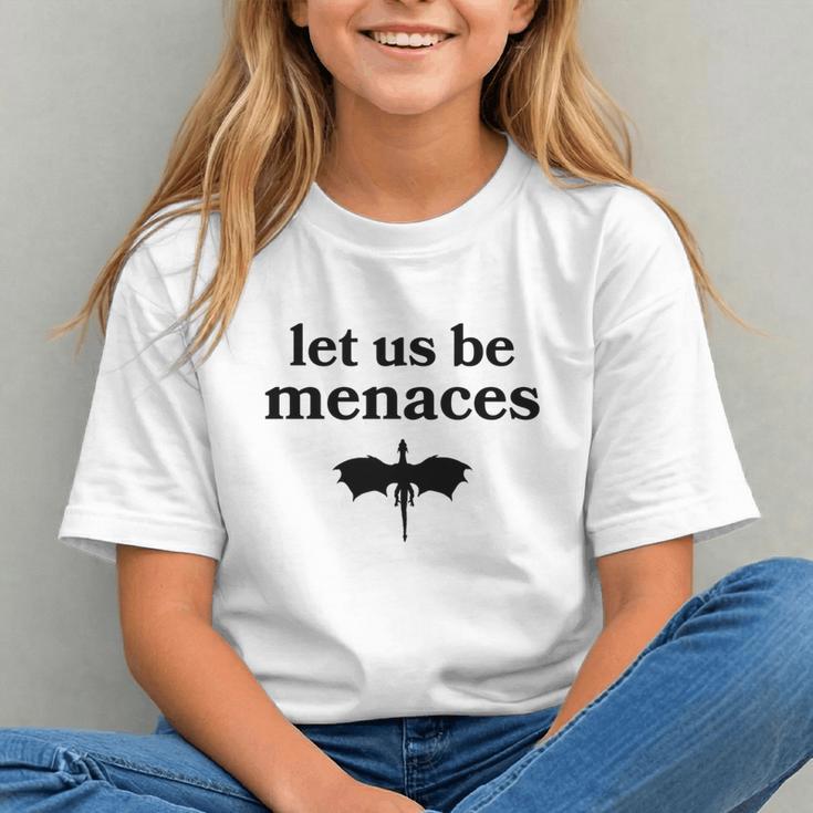 Let Us Be Menaces Dragon Book Lover Graphic Youth