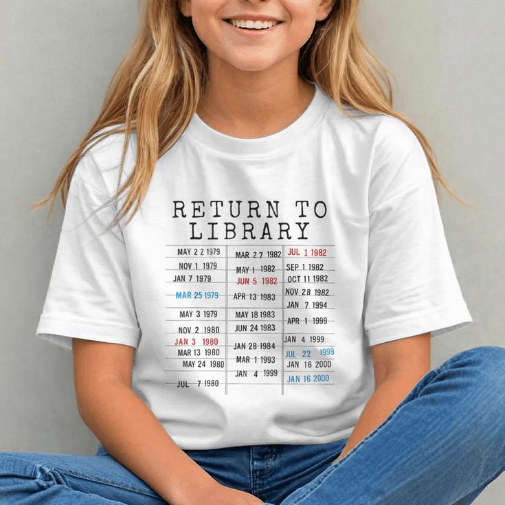 Library Card Due Date Stamp Book Lover Reading Vintage Read Graphic Youth