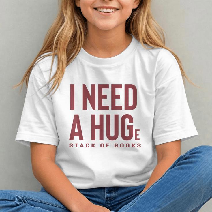 i Need a Huge Stack Of Books Graphic Youth