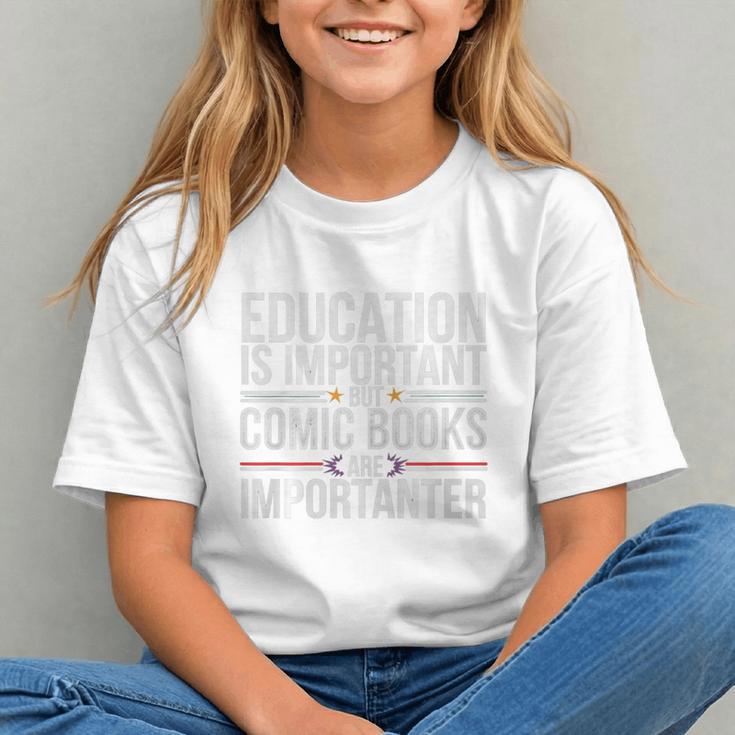 Who Needs Education Comic Books Are Importanter Premium Tri-Blend Graphic Youth