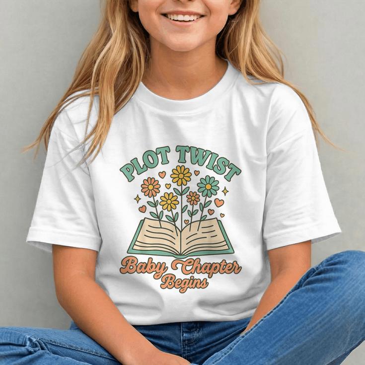 Pregnancy Announcement Book Lover Reveal Pregnant Graphic Youth