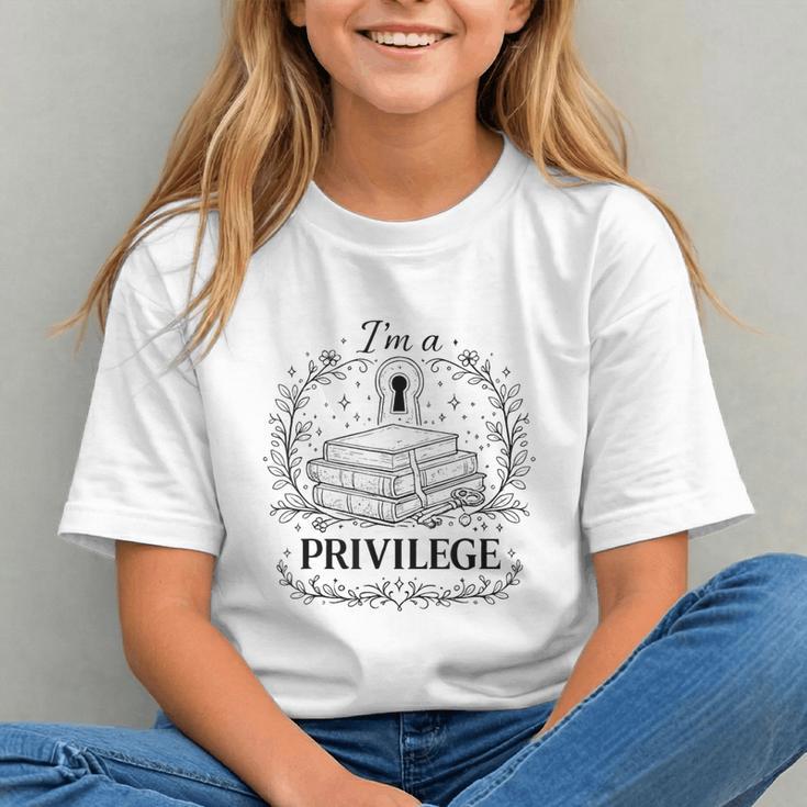 Im A Privilege Vintage Book Illustration Graphic Youth