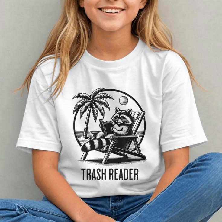 Raccoon Reading Books Summer Humor Trash Reader Graphic Youth