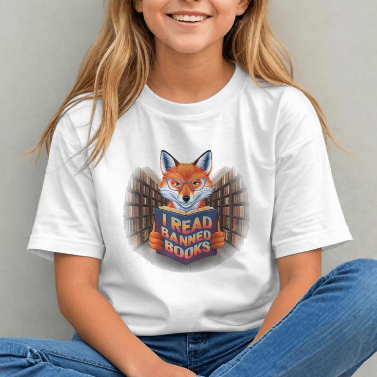 I Read Banned Books Sly Fox Reading Books Graphic Youth I Read Banned Books Sly Fox Reading Books Graphic Youth