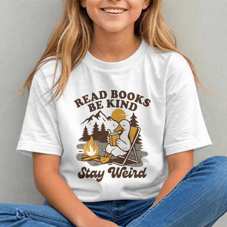 Read Books Be Kind Stay Weird Bookish Silly Goose Reading Graphic Youth