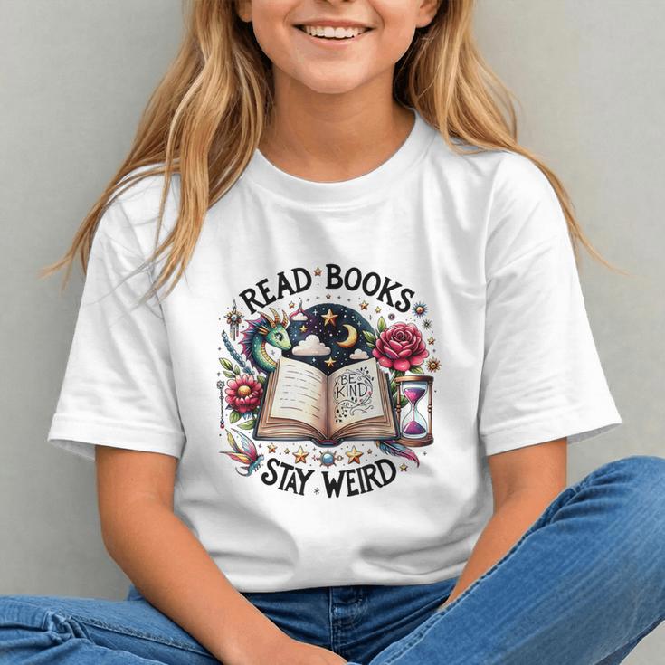 Read Books Be Kind Stay Weird Dragon Book Lover Graphic Youth Read Books Be Kind Stay Weird Dragon Book Lover Graphic Youth