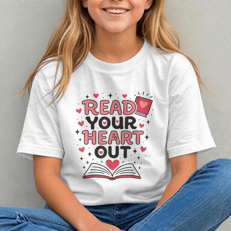 Read Your Heart Out Love Book Valentine Teacher Bookworm Graphic Youth