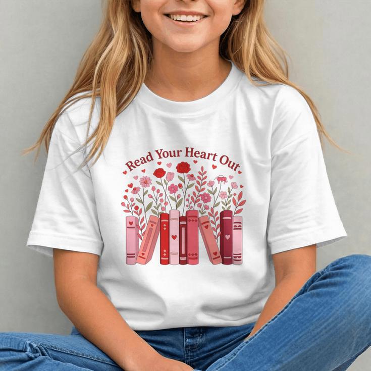 Read Your Heart Out Teacher Valentines Day Reading Book Graphic Youth