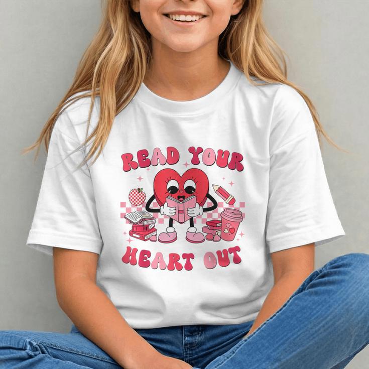 Read Your Heart Out Valentines Day Teachers Book Lovers Graphic Youth Read Your Heart Out Valentines Day Teachers Book Lovers Graphic Youth