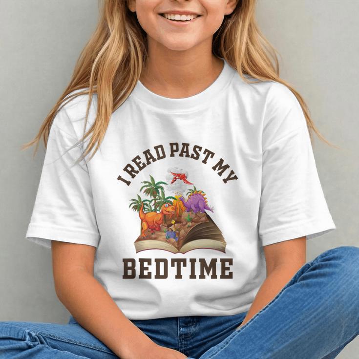 I Read Past My Bedtime Reading Dinosaur Book Lover Graphic Youth