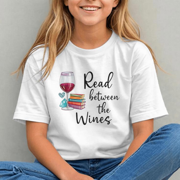 Read Between The Wines Im Just a Girl Who Loves Books & Wine Graphic Youth Read Between The Wines Im Just a Girl Who Loves Books & Wine Graphic Youth
