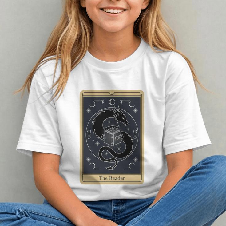The Reader Tarot Card Mystic Dragon Book Magic Graphic Youth