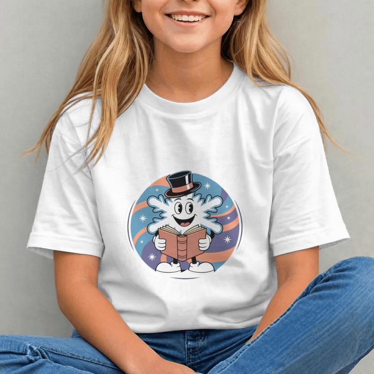 Reading Is Snow Much Fun Snowflake Top Hat Book Fan Winter Graphic Youth Reading Is Snow Much Fun Snowflake Top Hat Book Fan Winter Graphic Youth