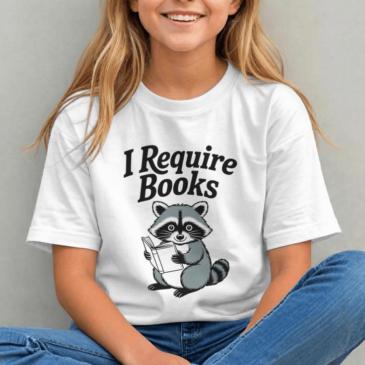 I Require Books Raccoon Reading For Book Lovers Graphic Youth I Require Books Raccoon Reading For Book Lovers Graphic Youth