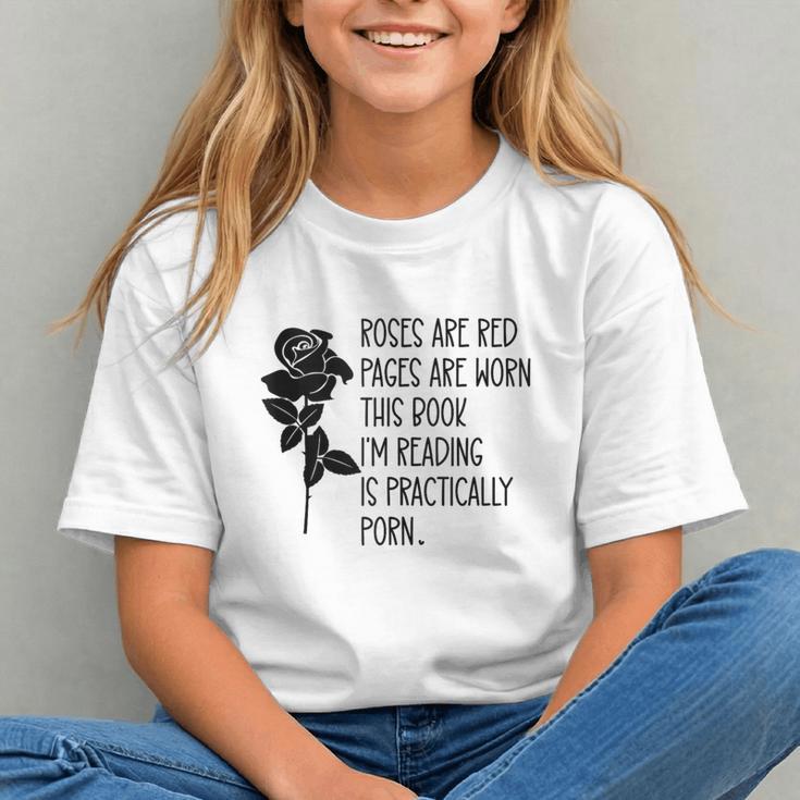 Roses Are Red Pages Are Worn Spicy Book Reading Smut Reader Graphic Youth