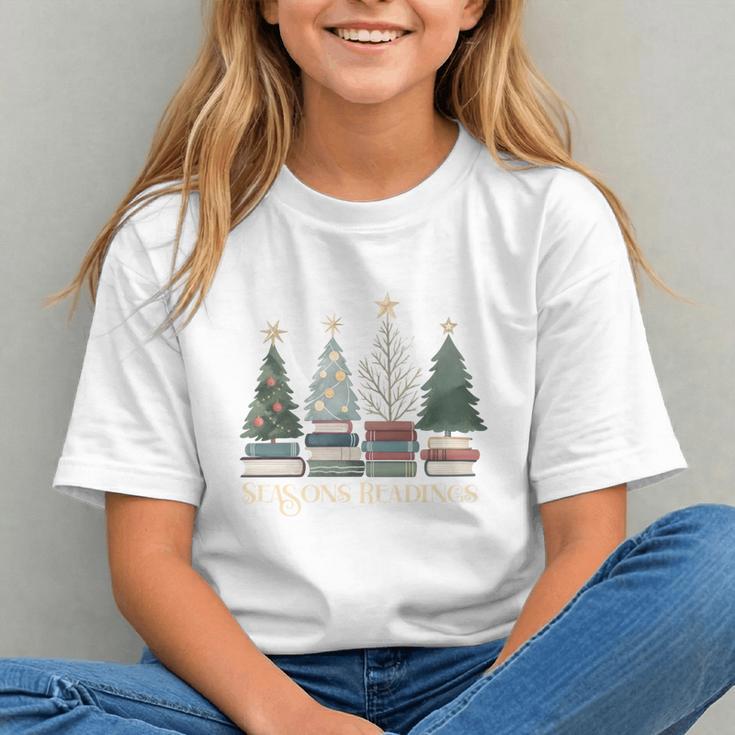 Seasons Readings Christmas Tree Book Lover Graphic Youth
