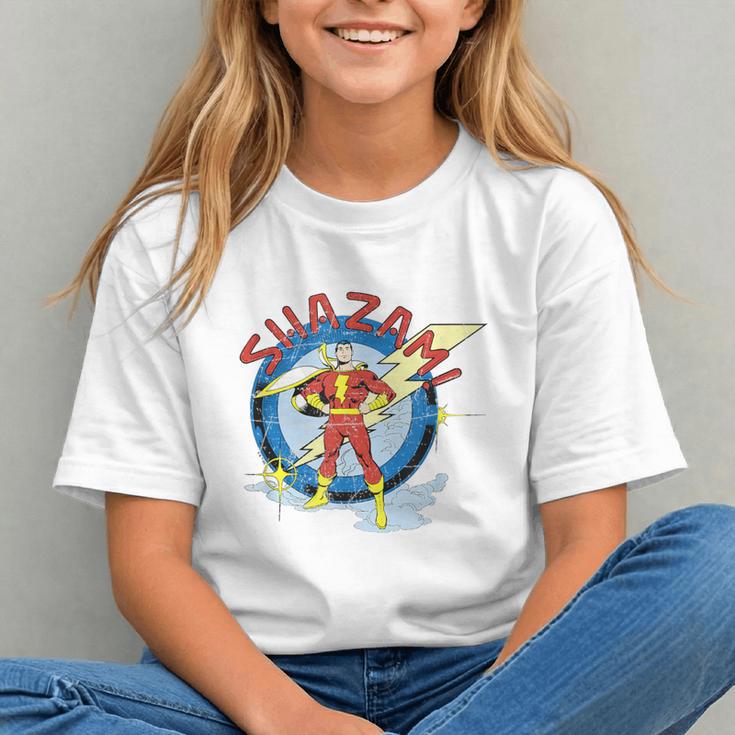 Shazam Comic Book Art Heroic Portrait Vintage Graphic Youth