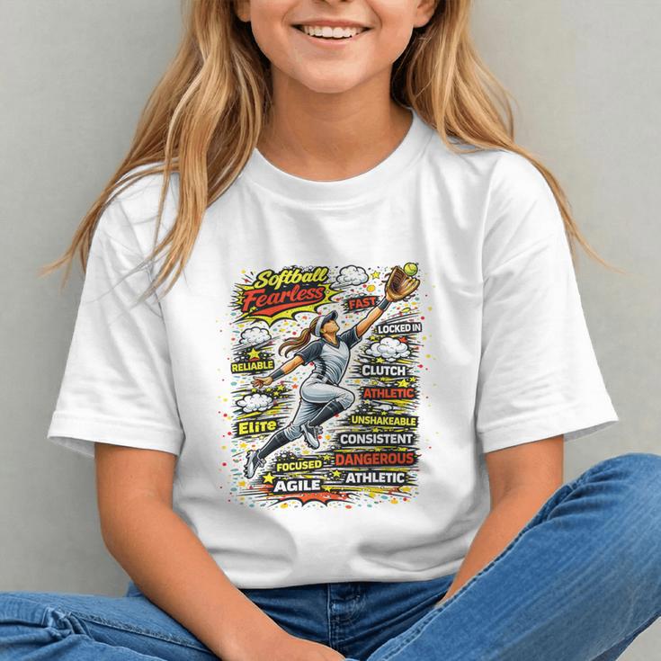 Softball Outfielder Best Traits Brave Retro Comic Book Art Premium Tri-Blend Graphic Youth Softball Outfielder Best Traits Brave Retro Comic Book Art Premium Tri-Blend Graphic Youth