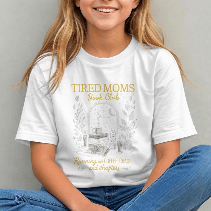 Tired Moms Book Club Coffee Chaos Readers Cozy Graphic Youth