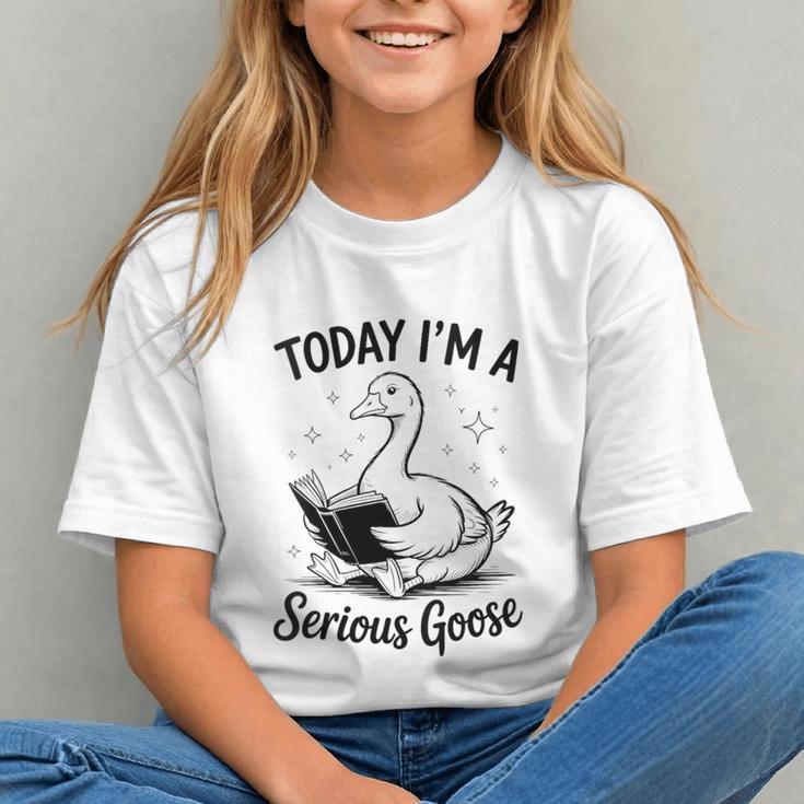 Today I'm A Serious Goose Animal Reading Book Lovers Graphic Youth Today I'm A Serious Goose Animal Reading Book Lovers Graphic Youth