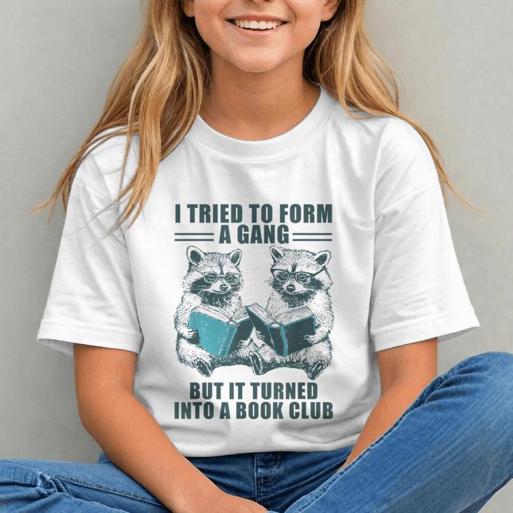 I Tried To Form Gang But It Turned Into A Book Club Raccoon Graphic Youth