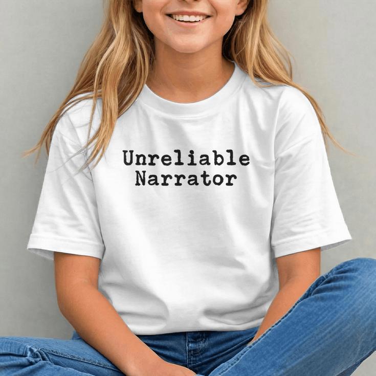 Unreliable Narrator Writer Literary Book Author Bookworm Graphic Youth