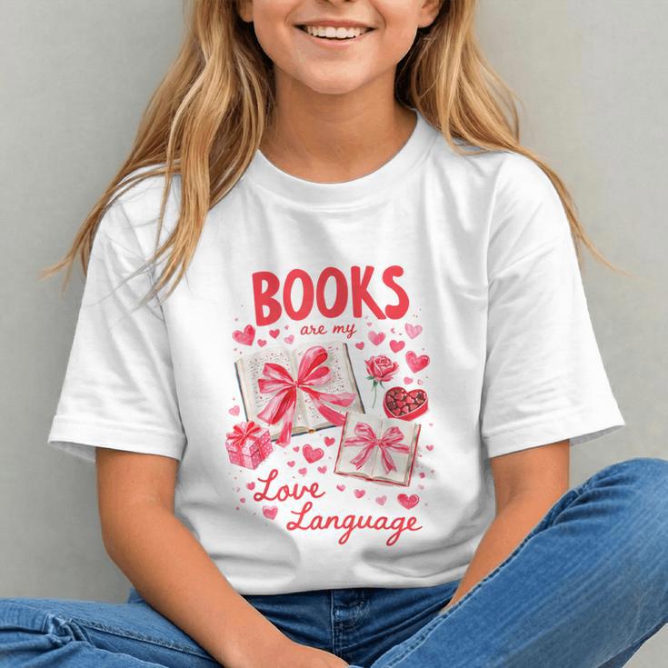 Valentines Book Lover Romance Books Are My Love Language Graphic Youth