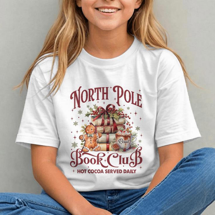 Vintage Retro North Pole Book Club Hot Cocoa Graphic Youth Vintage Retro North Pole Book Club Hot Cocoa Graphic Youth