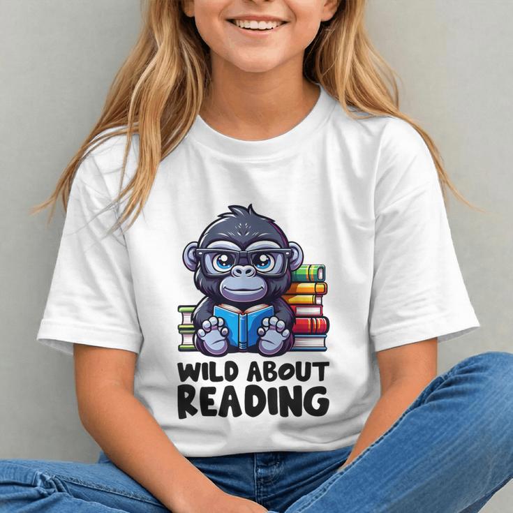 Wild About Reading Book Lover Gorilla Graphic Youth