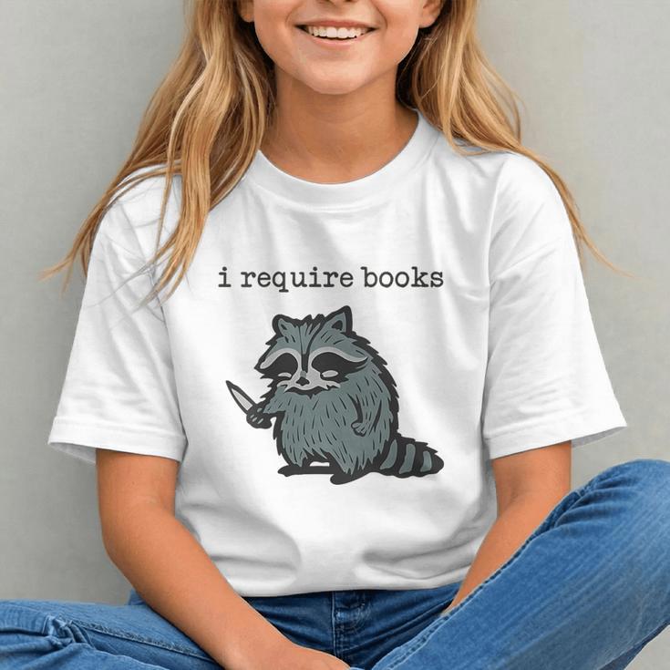 Women's i Require Books Raccoon Graphic Youth