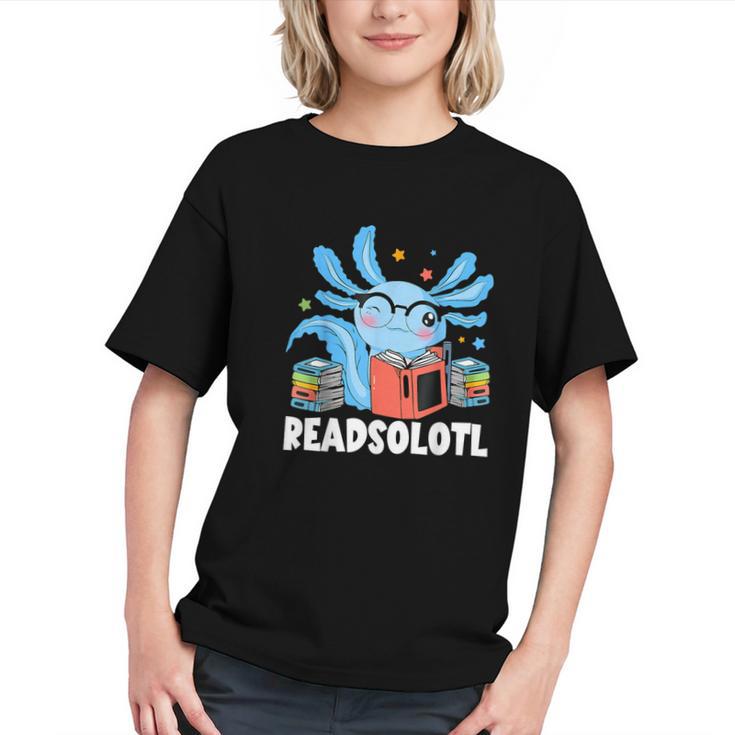 Axolotl Read Book Kawaii Reading Books For Men Women Graphic Youth