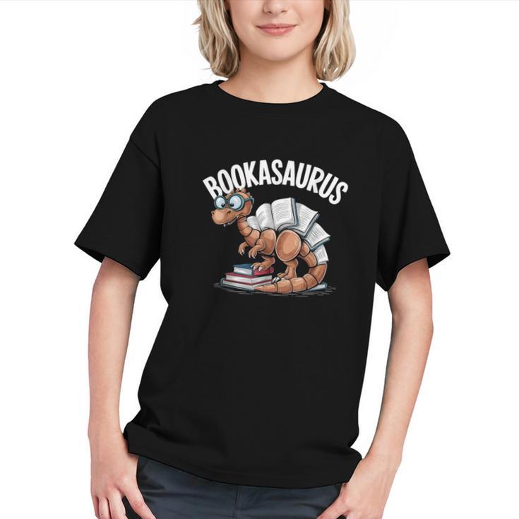 Book Dinosaur T-Rex Bookworm Dino Book Reading Graphic Youth