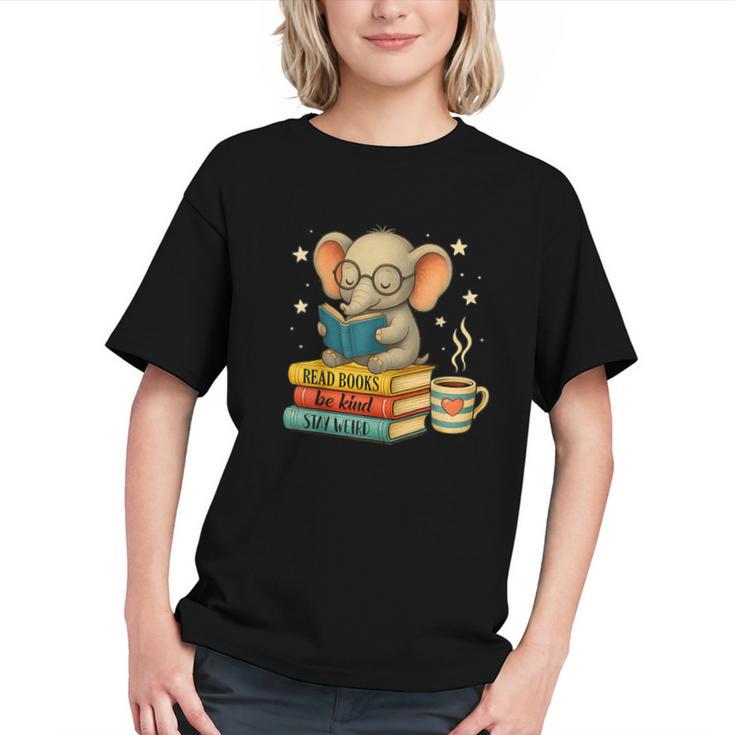 Book Lover Elephant Reading Books Library Read Books Be Kind Graphic Youth